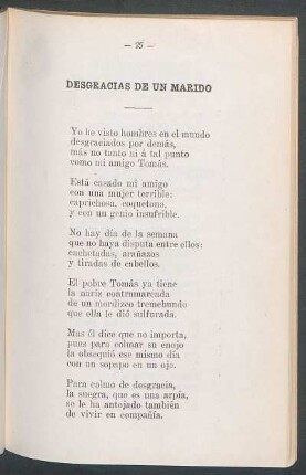 Desgracias de un marido