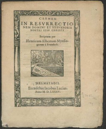 Carmen in resurrectionem Domini et Servatoris nostri Iesu Christi