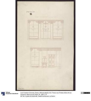 Berlin, Wilhelmstraße 102. Palais des Prinzen Albrecht von Preußen, Marmorsaal