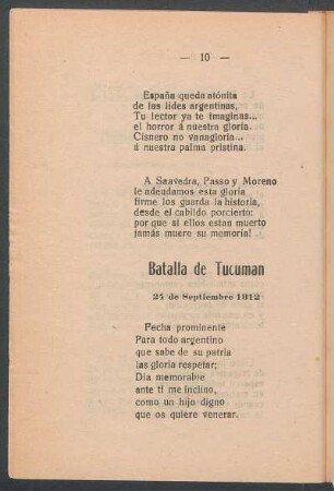 Batalla de Tucumán : 24 de septiembre 1812