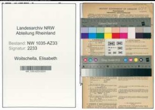Entnazifizierung Elisabeth Woitschella , geb. 12.05.1905 ()