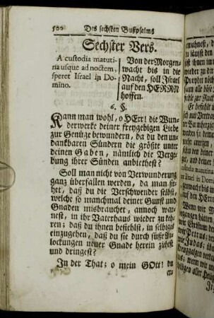Sechster Vers. - Achter Vers.