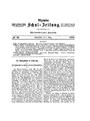 Die Schulzustände in Oesterreich