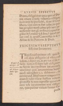 Trigesimus Septimus Effectus Iuramenti.