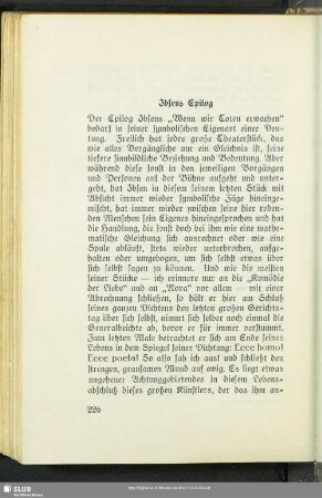 Ibsens Epilog