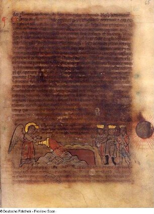 Textseite und Illustration, Blatt 65r