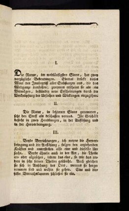 173-183, I. - VII.; Wirkende Kräfte; Stoffe; Ursache des Wuchses
