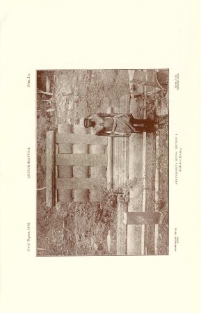 Plate I.E. Anurádhapura. Abhayagiriya ruins. Section I. Buddhist Railing.