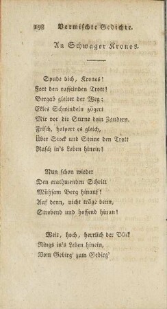 An Schwager Kronos.