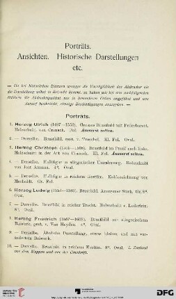 Porträts (Nr. 1-195)