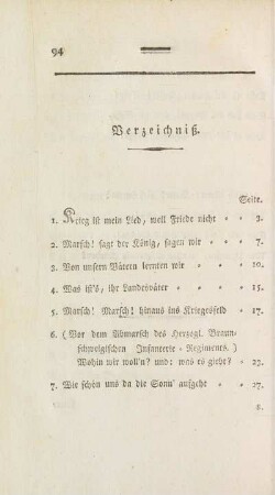 Verzeichniß