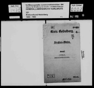 Kreisweg 41: Wiesloch - Dielheim - [Sinsheim-]Hoffenheim