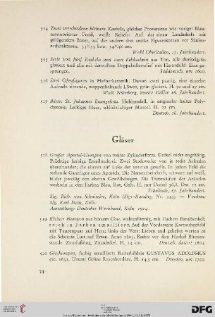 Gläser (Nr. 518-576)