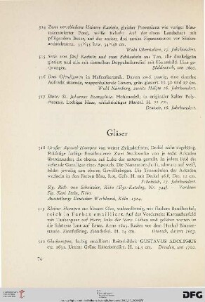 Gläser (Nr. 518-576)