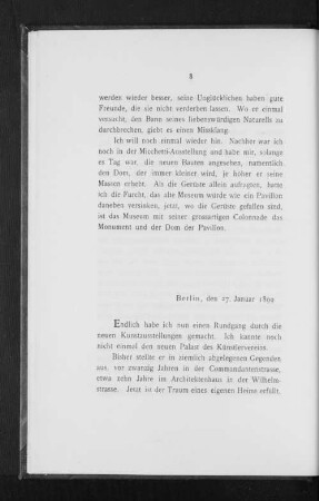 Berlin, den 27. Januar 1899