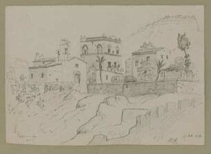 Taormina, der Bastionsturm des Doms