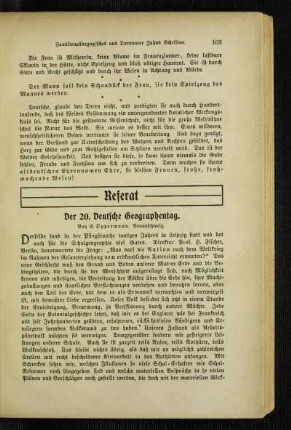 ¬Der¬ 20. Deutsche Geographentag