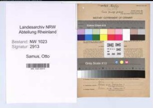 Entnazifizierung Otto Samus , geb. 09.06.1894 (Sparkasseninspektor)