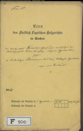 Frevert, Amtspedell in Hohenhausen, Besitzer der Fleckenbürgerstätte Varenholz Nr. 3 gegen Fleckenbürger Brinkmann, Varenholz Nr. 2 - Neubau