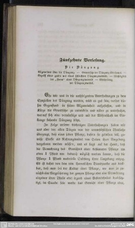 Fünfzehnte Vorlesung. Die Düngung