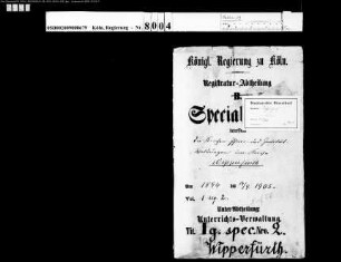 Kirchenwaldungen im Kreis Wipperfürth Bd. 1