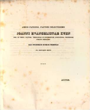 Symbolae ad anatomiam et physiologiam organorum bulbum adiuvantium, et praecipue membranae nictitantis : diss. inaug. ; [Mit 2 lith. Taf.]
