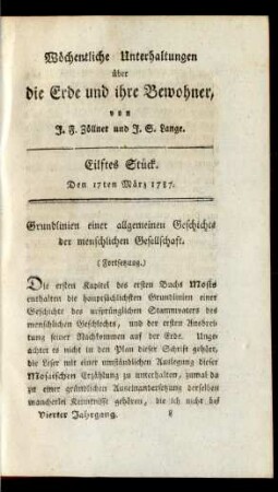 Eilftes Stück