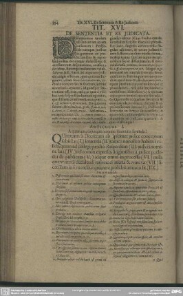 Tit. XVI. De Sententia Et Re Judicata