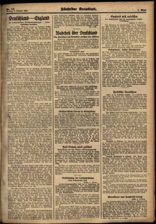 Zweite Ausgabe vom Freitag, den 05. Oktober 1934.