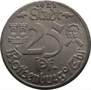 Münze / Notgeld, 25 Pfennig, 1921