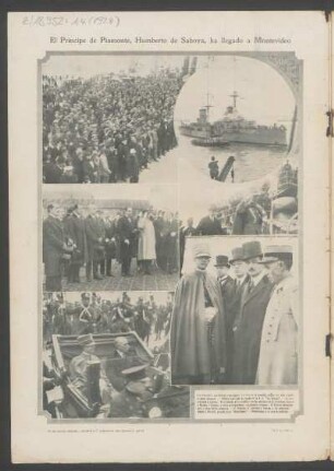 El Príncipe de Piamonte, Humberto de Saboya, ha llegado a Montevideo - [Fotografías]