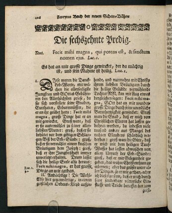 406-432, Sechszehnte - neunzehnte Predig
