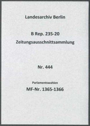 Parlamentswahlen