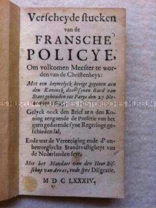 Quellensammlung zur französischen Politik des 17. Jahrhunderts