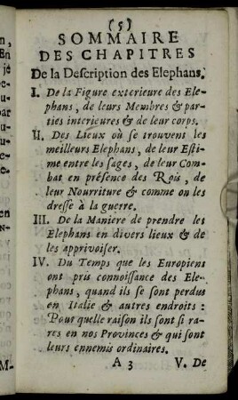 Sommaire Des Chapitres [...]