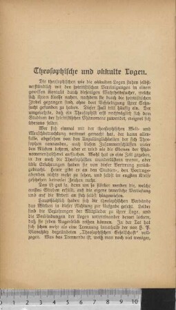 Theosophische und okkulte Logen