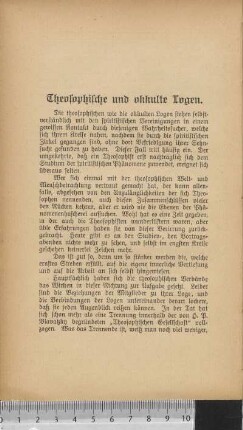 Theosophische und okkulte Logen