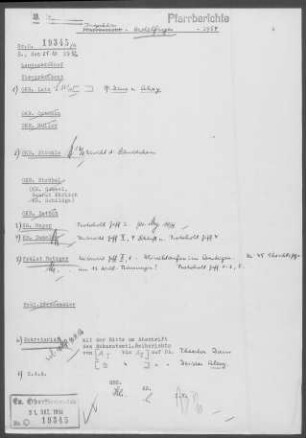 Hedelfingen: Inspektionsbericht 1954