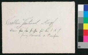 Einladung zum Dinner mit Prinz Heinrich von Preussen