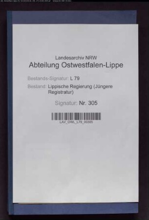 Rekurse in Ablösungssachen: Amt Schwalenberg