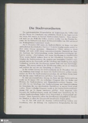 Die Stadtverordneten