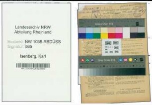 Entnazifizierung Karl Isenberg , geb. 01.11.1906 (Steiger)