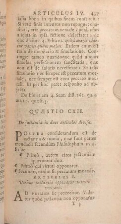 Quaestio CXII. De jactantia in duos articulos divisa.