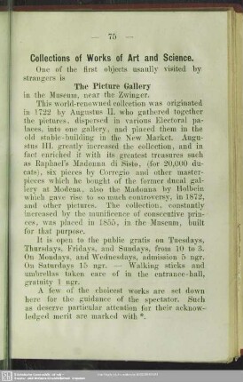 Collections of Works of Art and Science