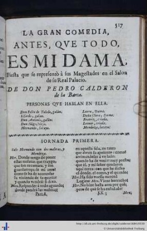 Antes, que todo, es mi dama.