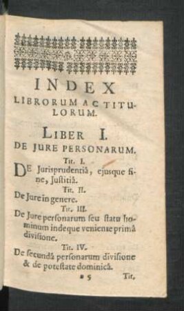 Index Librorum Ac Titulorum