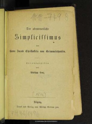 Der abenteuerliche Simplicissimus