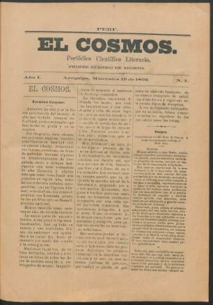 Primer número de agosto, Miércoles 10 de 1892
