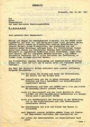 Anschreiben zur Übersendung von Schulungsunterlagen