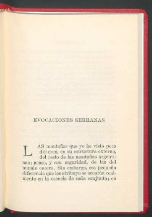Evocaciones serranas